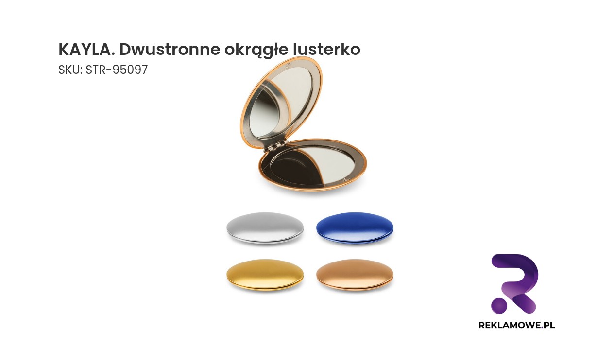KAYLA dwustronne okrągłe lusterko kosmetyczne