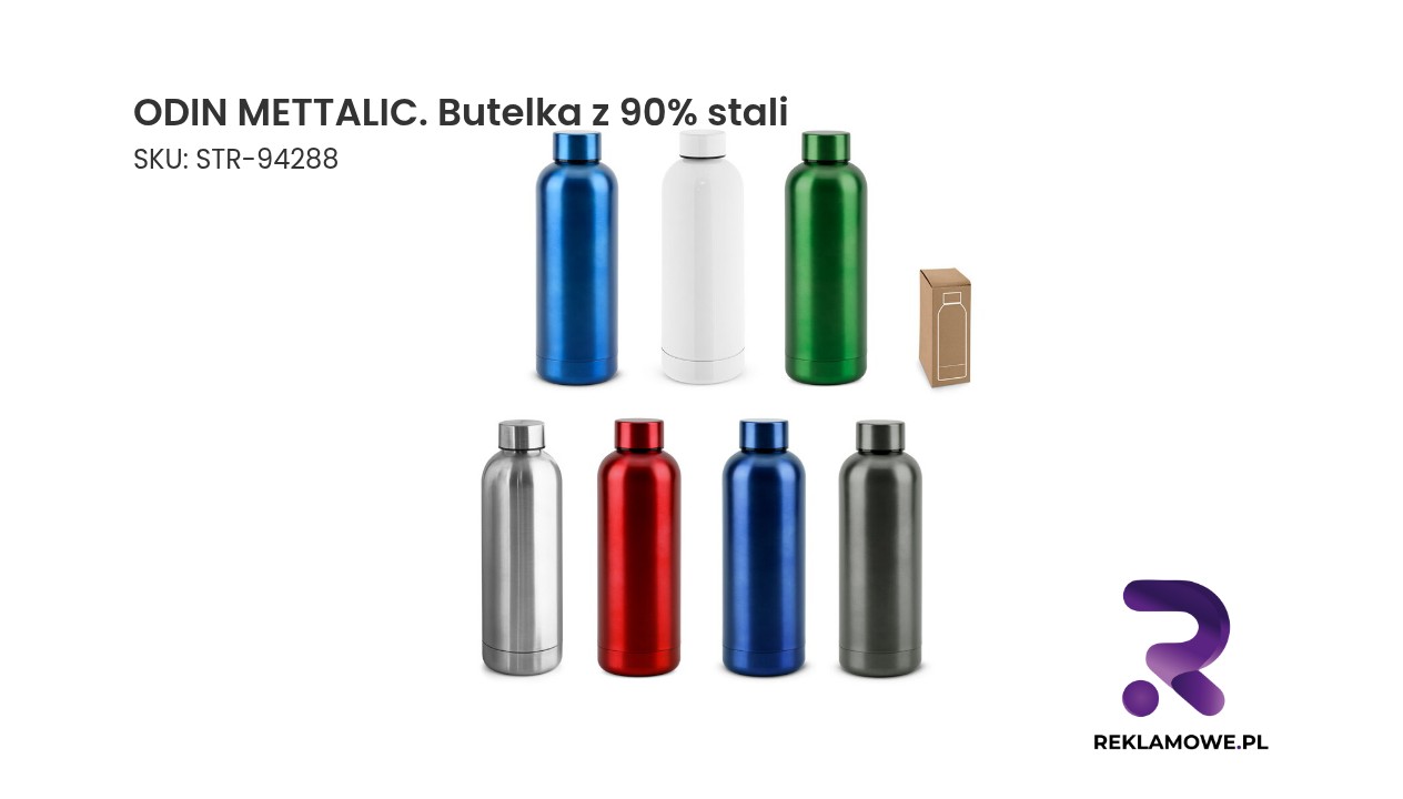 ODIN METALLIC butelka z 90% stali