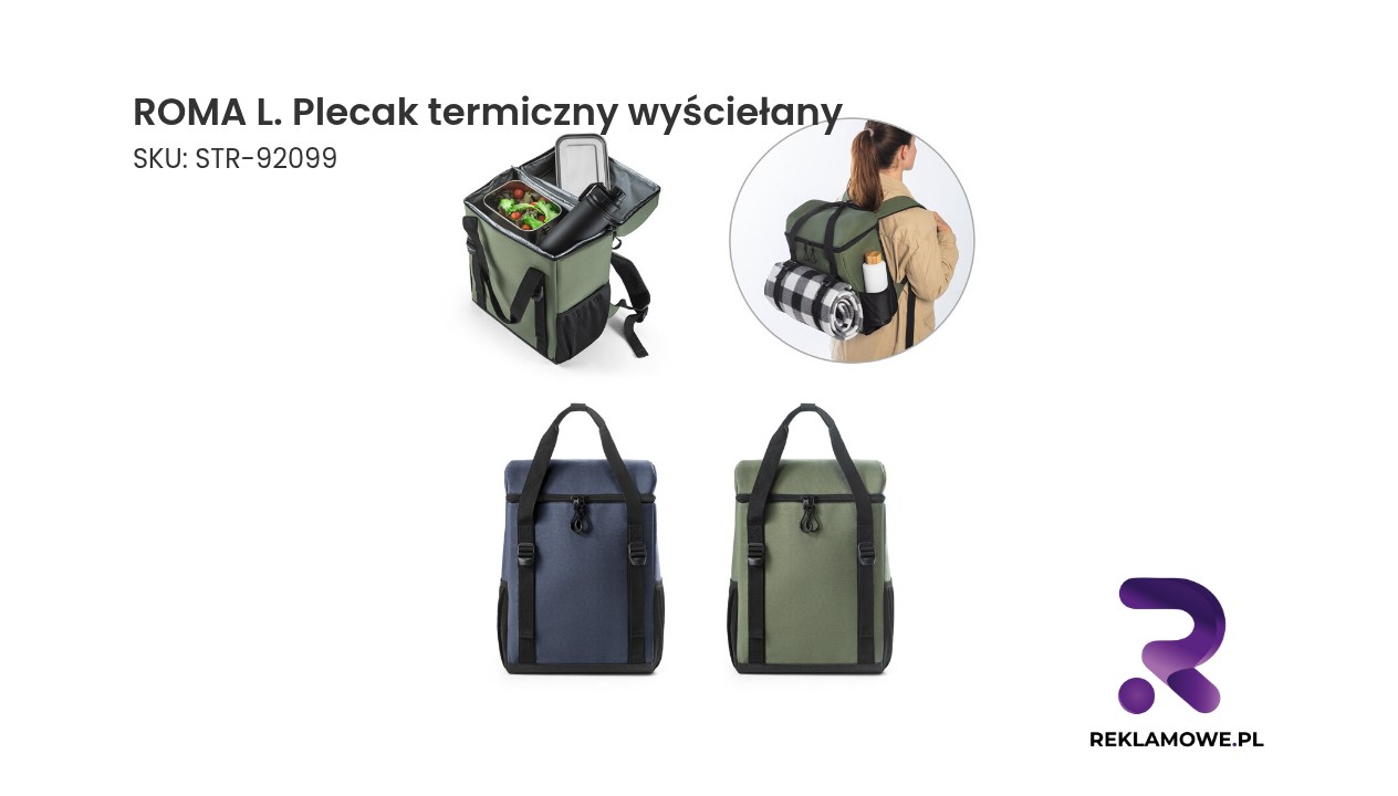 ROMA L. Plecak termiczny wyściełany